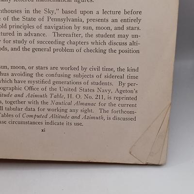 LOT 16: W.M. Welch Scientific Co. Sextant Model 3536, Bowditch's 1934 American Practical Navigator & More