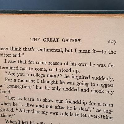 LOT 21: First Edition 1925 The Great Gatsby by F. Scott Fitzgerald *FIRST PRINTING*
