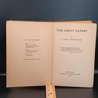 LOT 21: First Edition 1925 The Great Gatsby by F. Scott Fitzgerald *FIRST PRINTING*