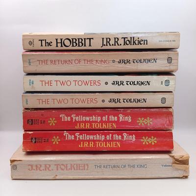 LOT 22: A Collection of Tolkein- (2) Ace Edition's of The Fellowship of the Rings, Ballantine Books 1976 The Hobbit & More