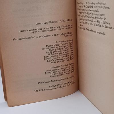 LOT 22: A Collection of Tolkein- (2) Ace Edition's of The Fellowship of the Rings, Ballantine Books 1976 The Hobbit & More