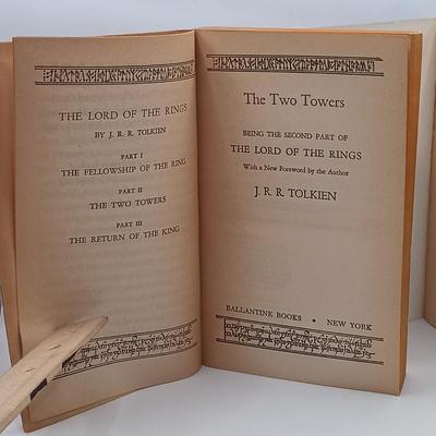 LOT 22: A Collection of Tolkein- (2) Ace Edition's of The Fellowship of the Rings, Ballantine Books 1976 The Hobbit & More
