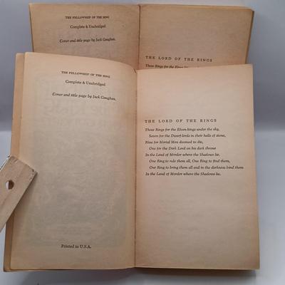 LOT 22: A Collection of Tolkein- (2) Ace Edition's of The Fellowship of the Rings, Ballantine Books 1976 The Hobbit & More