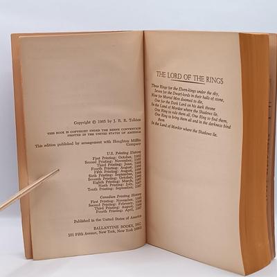 LOT 22: A Collection of Tolkein- (2) Ace Edition's of The Fellowship of the Rings, Ballantine Books 1976 The Hobbit & More