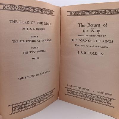 LOT 22: A Collection of Tolkein- (2) Ace Edition's of The Fellowship of the Rings, Ballantine Books 1976 The Hobbit & More