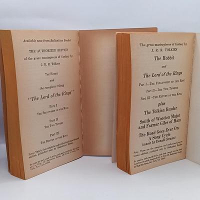 LOT 22: A Collection of Tolkein- (2) Ace Edition's of The Fellowship of the Rings, Ballantine Books 1976 The Hobbit & More