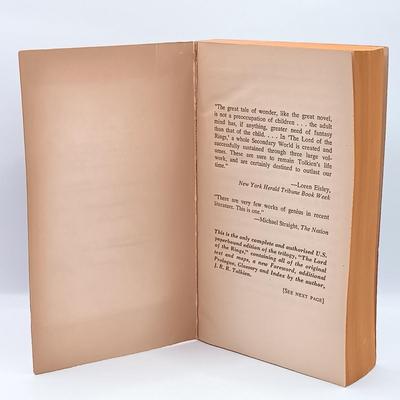 LOT 22: A Collection of Tolkein- (2) Ace Edition's of The Fellowship of the Rings, Ballantine Books 1976 The Hobbit & More