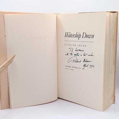 LOT 23: Signed Edition of Richard Adam's Watership Down 1972