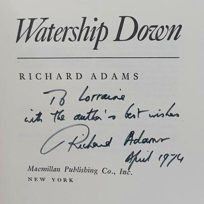 LOT 23: Signed Edition of Richard Adam's Watership Down 1972