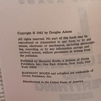 LOT 24: Doctor Who 1983 Two Decades Through Time and Space, Douglas Adam's 1979 Hitchhiker's Guide to the Galaxy & More