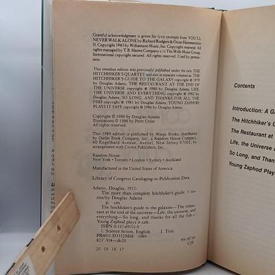 LOT 24: Doctor Who 1983 Two Decades Through Time and Space, Douglas Adam's 1979 Hitchhiker's Guide to the Galaxy & More