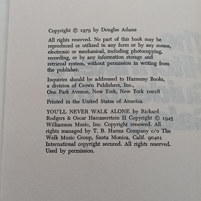 LOT 24: Doctor Who 1983 Two Decades Through Time and Space, Douglas Adam's 1979 Hitchhiker's Guide to the Galaxy & More