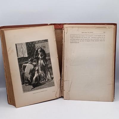 LOT 25: Jules Verne's 1874 From the Earth to the Moon with 1864 Life and Surprising Adventures of Robinson Crusoe