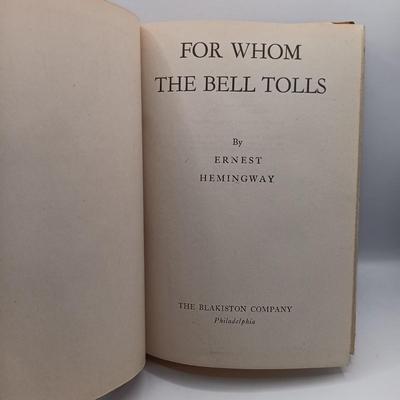 LOT 26: Hemingway's 1940 For Whom the Bell Tolls, Stevenson's 1905 Merry Men & More