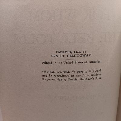 LOT 26: Hemingway's 1940 For Whom the Bell Tolls, Stevenson's 1905 Merry Men & More