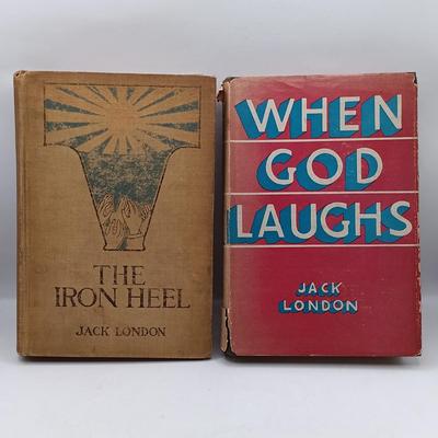 LOT 190: Jack London Collection- 1911 The Iron Heel, 1911 South Sea Tales, 1905 Tales of the Fish Patrol & More
