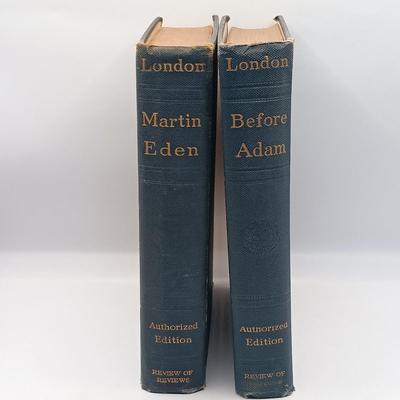 LOT 190: Jack London Collection- 1911 The Iron Heel, 1911 South Sea Tales, 1905 Tales of the Fish Patrol & More