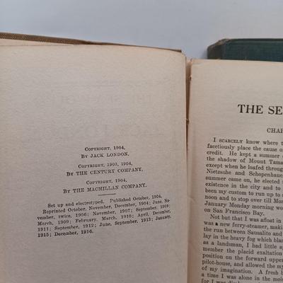 LOT 190: Jack London Collection- 1911 The Iron Heel, 1911 South Sea Tales, 1905 Tales of the Fish Patrol & More