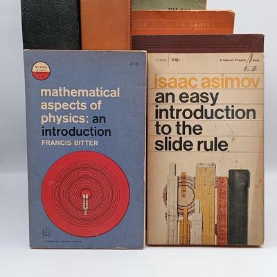 LOT 192: Vintage Charvos Drafting Set, Slide Rulers & Books