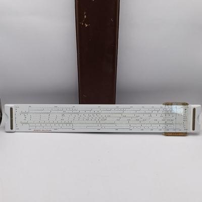 LOT 192: Vintage Charvos Drafting Set, Slide Rulers & Books