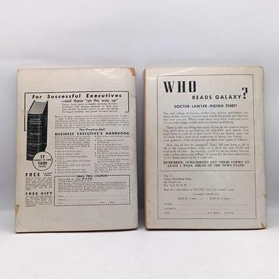LOT 194: Galaxy Science Fiction 1952 Editions w/ The 3rd and 4th Galaxy Reader & The 1972 Annual World's Best SF