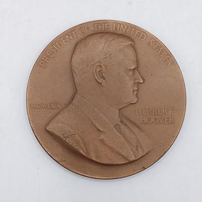 LOT 196: Set of 6) Metal Presidential Memorial and Peace Medallions