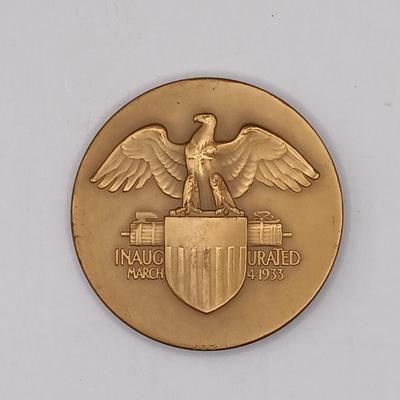 LOT 196: Set of 6) Metal Presidential Memorial and Peace Medallions