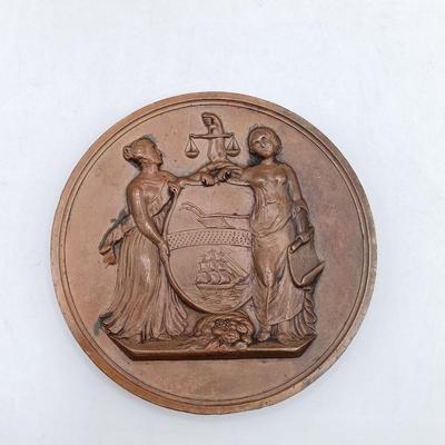 LOT 197: Set of (6) Metal Medallions- SS San Francisco, Steamer Metis, US Coast Guard & More