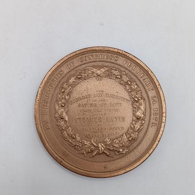 LOT 197: Set of (6) Metal Medallions- SS San Francisco, Steamer Metis, US Coast Guard & More