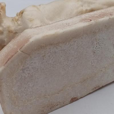 LOT 198: Vintage Resin Red Collar Bulldogs, Cast Metal Dog, White Stone Setter & Plastic Setter