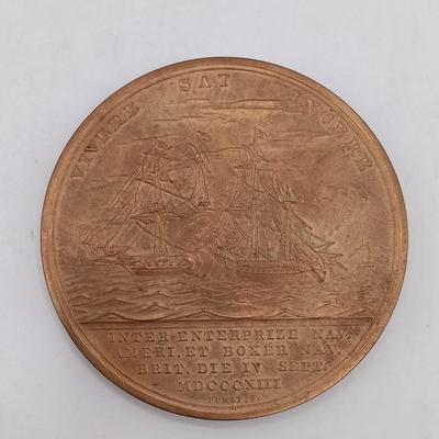 LOT 199: Set of (6) Metal Medallions- Rescue of the San Francisco, Commodore Perry, Cornelius Vanderbilt & More