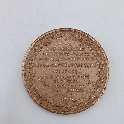 LOT 200: Set of (8) Metal Medallions- Plattsburgh Centenary, Stoney Point & More