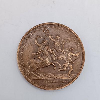 LOT 200: Set of (8) Metal Medallions- Plattsburgh Centenary, Stoney Point & More