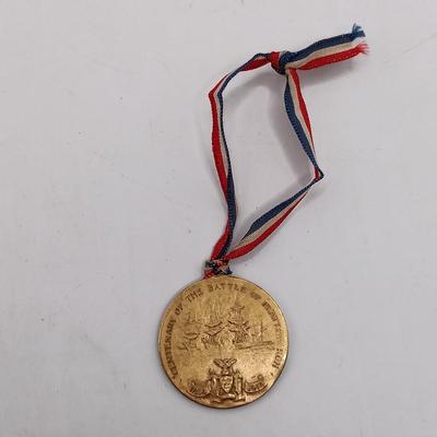 LOT 200: Set of (8) Metal Medallions- Plattsburgh Centenary, Stoney Point & More