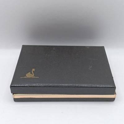 LOT 202: 17.6gtw Vintage Symmetalic Sterling and 14k Link Bracelet Sapphire Blue Glass Stones