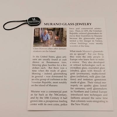 LOT 210: New in Box Venetiaurium Murano Glass Snake Pendant Necklace and a NIB Carved Bone Hair Stick