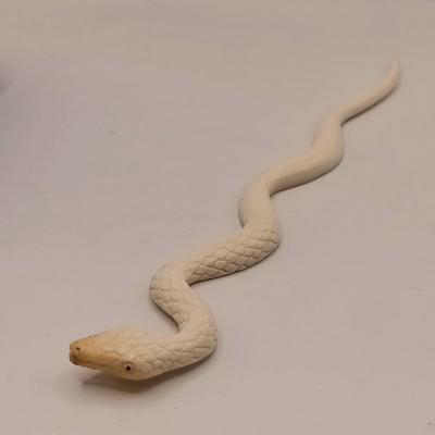 LOT 210: New in Box Venetiaurium Murano Glass Snake Pendant Necklace and a NIB Carved Bone Hair Stick