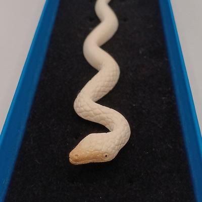 LOT 210: New in Box Venetiaurium Murano Glass Snake Pendant Necklace and a NIB Carved Bone Hair Stick