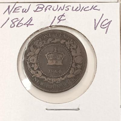 LOT 213: Set of (22) Nova Scotia and New Brunswick One Cent Coins 1861 - 1864