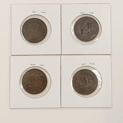 LOT 213: Set of (22) Nova Scotia and New Brunswick One Cent Coins 1861 - 1864
