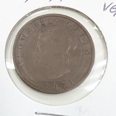 LOT 213: Set of (22) Nova Scotia and New Brunswick One Cent Coins 1861 - 1864