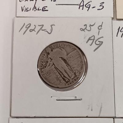 LOT 216: Set of (24) Liberty Standing Quarters 1917 - 1930