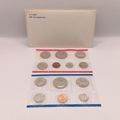 LOT 217: Eisenhower 1971-S Proof Dollar with (2) 1980 Uncirculated Coin Sets