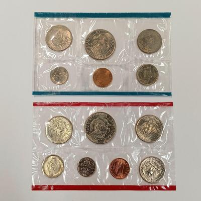 LOT 217: Eisenhower 1971-S Proof Dollar with (2) 1980 Uncirculated Coin Sets