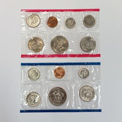 LOT 217: Eisenhower 1971-S Proof Dollar with (2) 1980 Uncirculated Coin Sets
