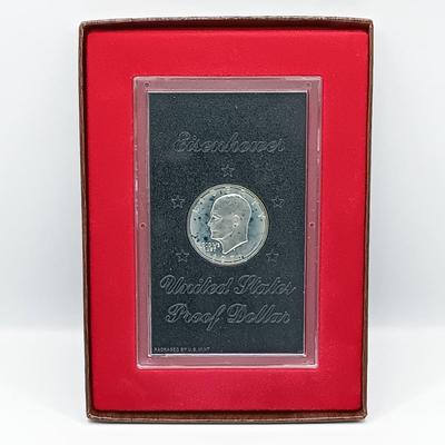 LOT 217: Eisenhower 1971-S Proof Dollar with (2) 1980 Uncirculated Coin Sets