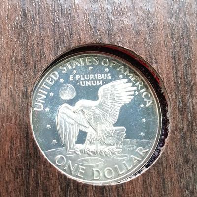 LOT 217: Eisenhower 1971-S Proof Dollar with (2) 1980 Uncirculated Coin Sets