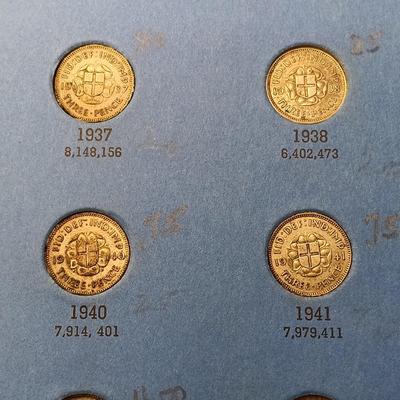 LOT 219: Set of (17) Fifty Percent Silver Sixpence with British Halfpennies and Threepence