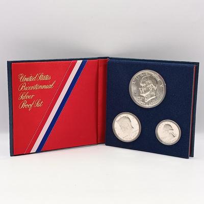 LOT 220: U.S. Bicentennial Silver Proof Set with 1980 and 1981 U.S. Mint Uncirculated Coins