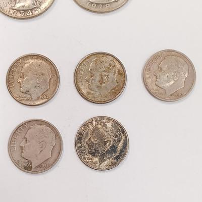 LOT 222: Set of (18) Assorted Silver Coins